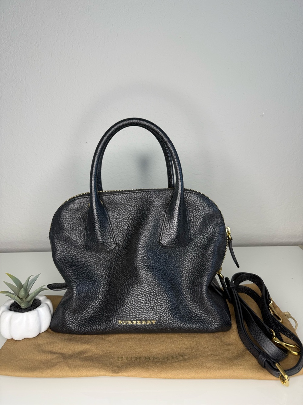 Burberry “Greenwood” Bowling Bag - Picture 2 of 13
